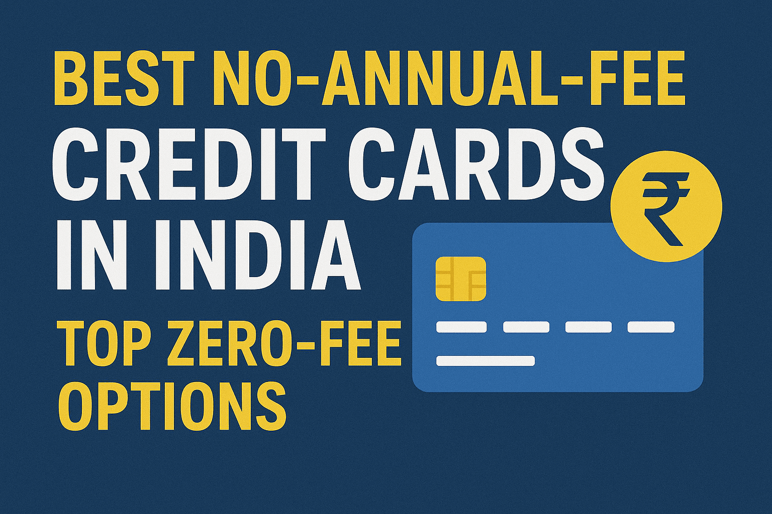 “Best No-Annual-Fee Credit Cards in India – Top Zero-Fee Options”