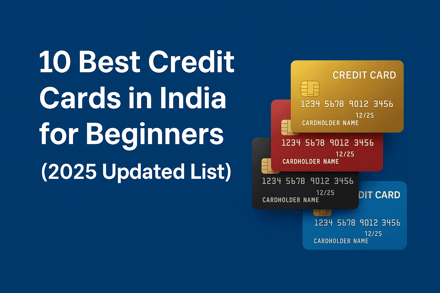 10 Best Credit Cards in India for Beginners