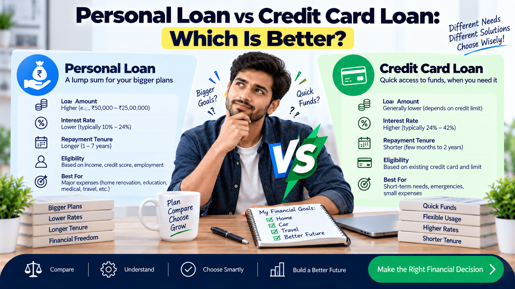 Personal Loan vs Credit Card Loan: Which Is Better?